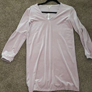 Madewell velvet balloon sleeve dress